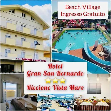 Отель Gran San Bernardo - - Fronte Mare Con Cucina Риччоне